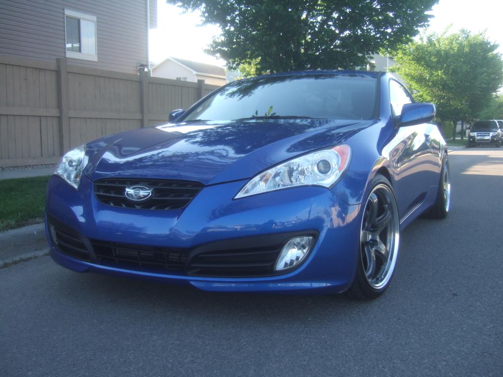 photo 1 Hyundai Genesis Coupe custom wheels Rays G-Games 99b 19x9.5, ET +22, tire size 245/35 R19. 19x10.5 ET+22 275/35 R19