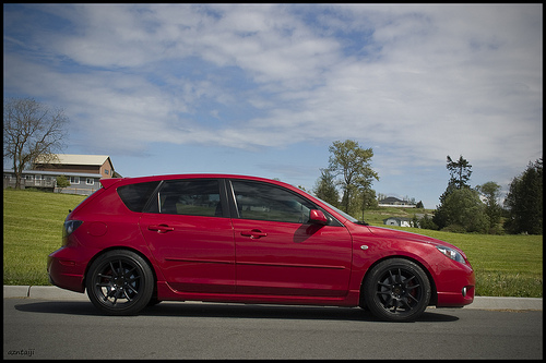 photo 2 Mazda Mazda3 custom wheels Work Emotion CR-KAI 17x8.0, ET +32, tire size 215/45 R17. 17x9.0 ET+28 235/45 R17