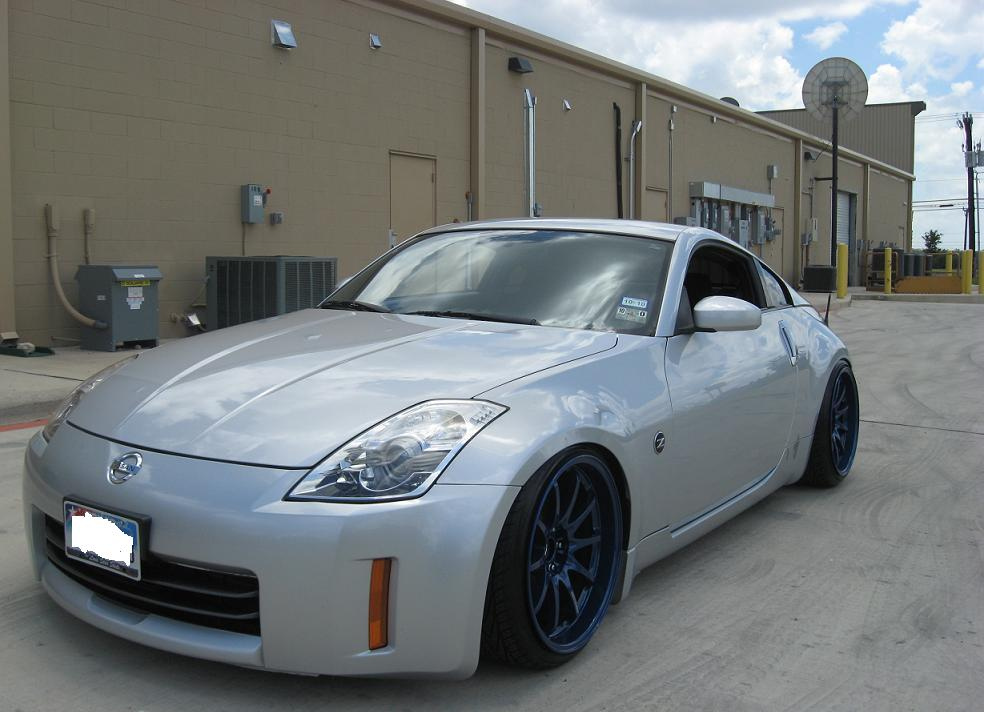 photo 2 Nissan 350Z custom wheels Rays Engineering Volk Racing CE28 19x9.5, ET -3, tire size 225/35 R19. 19x10.5 ET-13 245/35 R19
