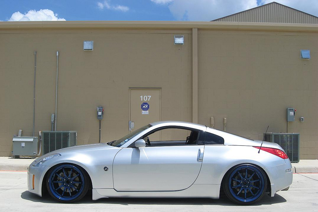 photo 4 Nissan 350Z custom wheels Rays Engineering Volk Racing CE28 19x9.5, ET -3, tire size 225/35 R19. 19x10.5 ET-13 245/35 R19
