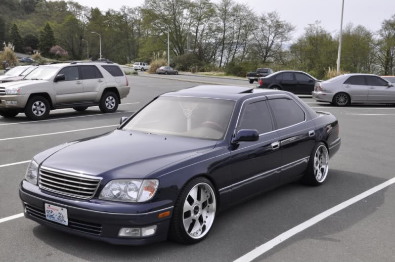 photo 2 Lexus LS 400 custom wheels Work Euroline Type N 19x9.0, ET +20, tire size 235/35 R19. 19x10.0 ET+12 235/35 R19