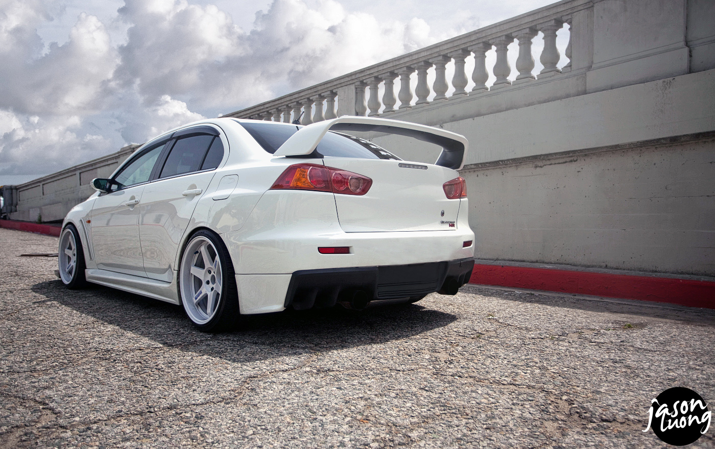 photo 4 Mitsubishi Lancer Evolution custom wheels Rays Engineering Volk Racing TE37 19x10.5, ET +12, tire size 265/30 R19. x ET