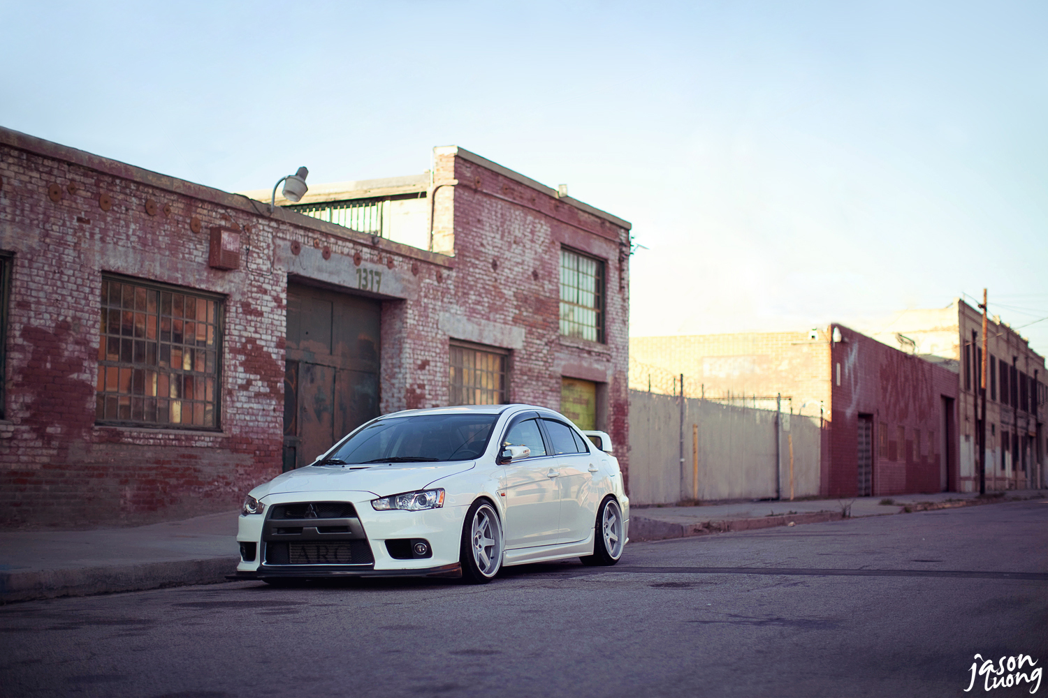 photo 8 Mitsubishi Lancer Evolution custom wheels Rays Engineering Volk Racing TE37 19x10.5, ET +12, tire size 265/30 R19. x ET