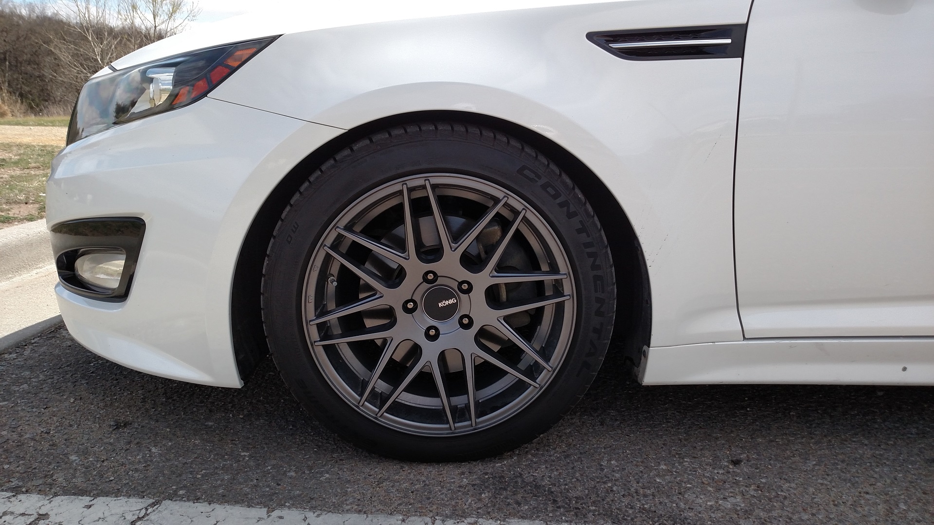 photo 1 Kia Optima custom wheels Konig Integram 18x8.0, ET +35, tire size 225/45 R18. x ET
