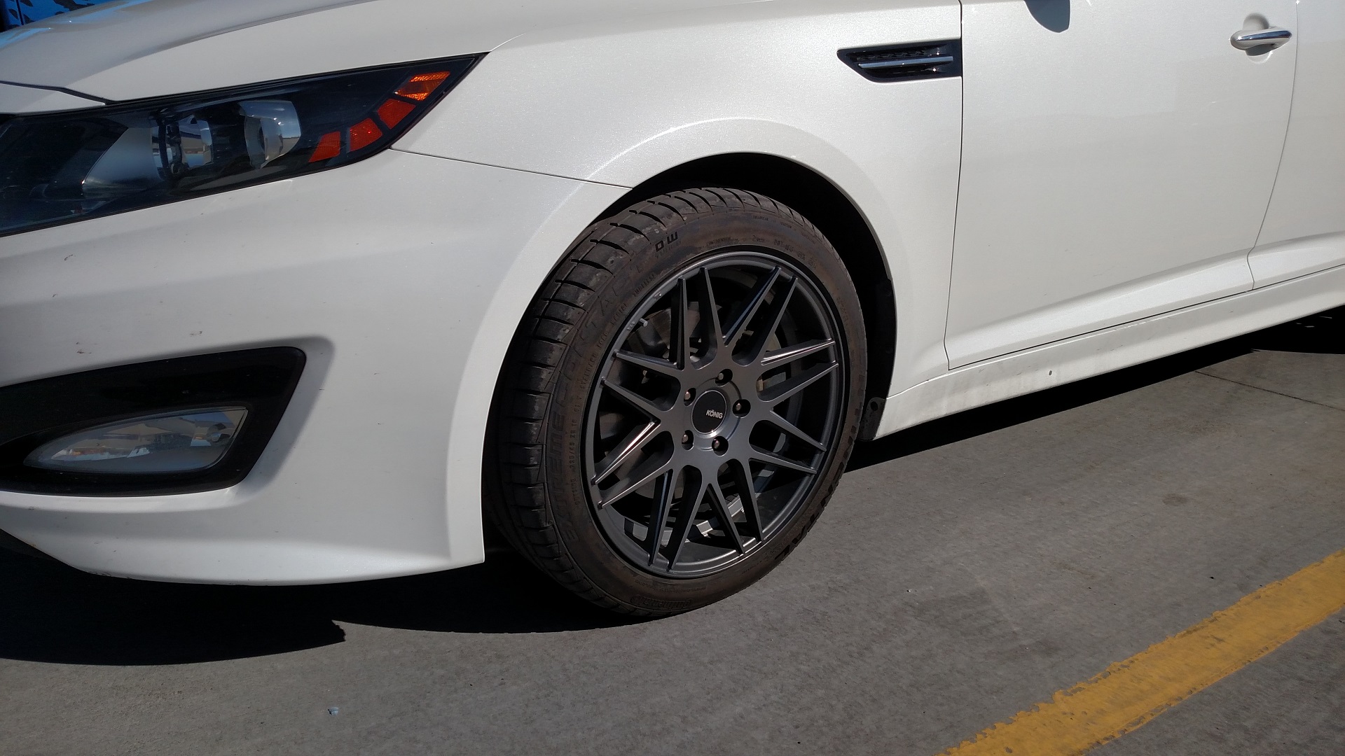 photo 5 Kia Optima custom wheels Konig Integram 18x8.0, ET +35, tire size 225/45 R18. x ET