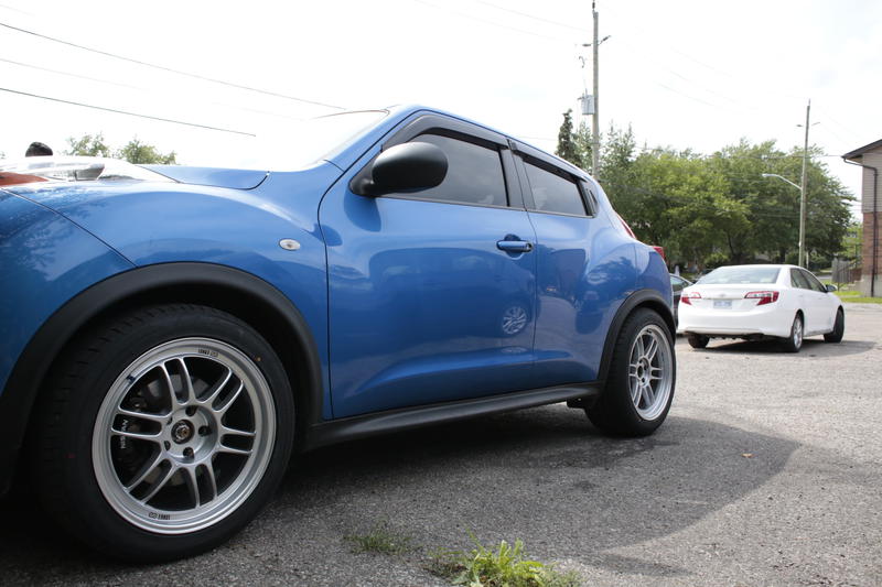 photo 2 Nissan Juke custom wheels Enkei RPF1 18x8.5, ET +40, tire size 235/45 R18. 18x9.5 ET+38 255/45 R18