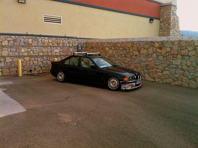 photo 2 BMW  318 custom wheels Corvette C4 16x9.5, ET +26, tire size 195/50 R16. x ET 