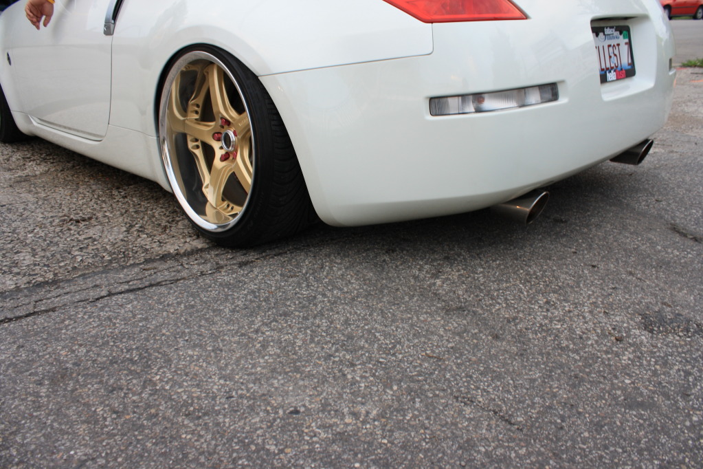 photo 4 Nissan 350Z custom wheels Rays Engineering Volk Racing GT-S 19x9.5, ET +14, tire size 235/35 R19. 19x10.5 ET-7 245/35 R19