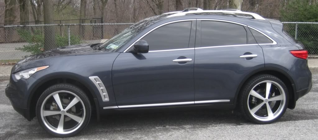 photo 2 Infiniti FX35 custom wheels KMC Nova 22x9.0, ET +35, tire size 265/35 R22. x ET