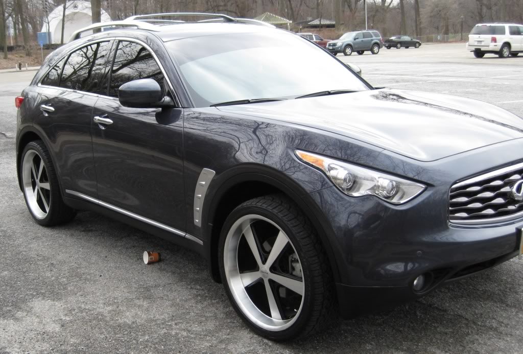 photo 4 Infiniti FX35 custom wheels KMC Nova 22x9.0, ET +35, tire size 265/35 R22. x ET