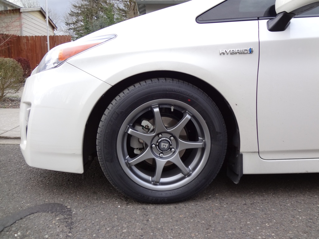 photo 5 Toyota Prius custom wheels Montegi MR125 16x7.0, ET +40, tire size 205/55 R16. x ET 