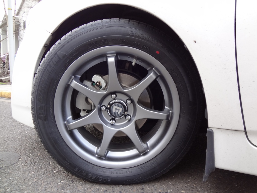 photo 1 Toyota Prius custom wheels Montegi MR125 16x7.0, ET +40, tire size 205/55 R16. x ET 