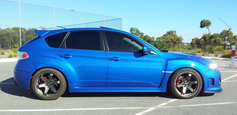 photo 2 Subaru Impreza WRX custom wheels Rota Grid 18x9.5, ET +38, tire size 255/35 R18. x ET