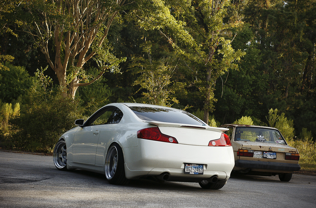 photo 1 Infiniti G35 custom wheels Work Meister S1 3pc 19x9.5, ET -14, tire size 215/35 R19. 19x10.5 ET-14 245/35 R19