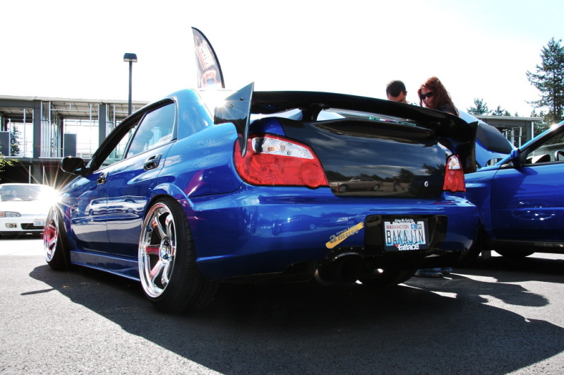 photo 2 Subaru Impreza WRX STi custom wheels Rays Engineering Volk Racing TE37 18x10.5, ET +22, tire size 245/40 R18. x ET 