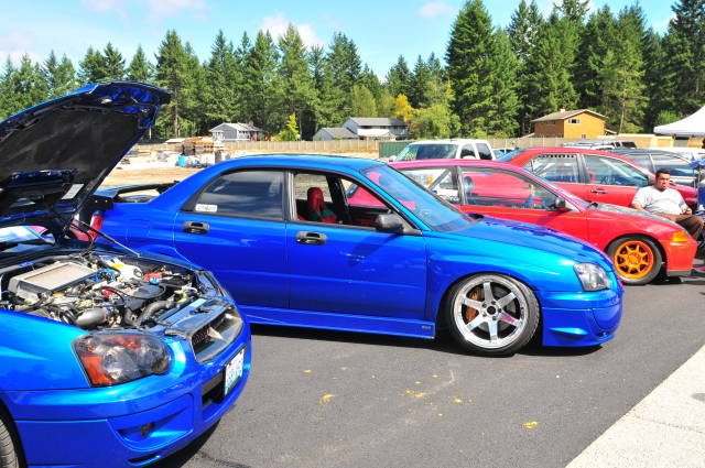 photo 3 Subaru Impreza WRX STi custom wheels Rays Engineering Volk Racing TE37 18x10.5, ET +22, tire size 245/40 R18. x ET 