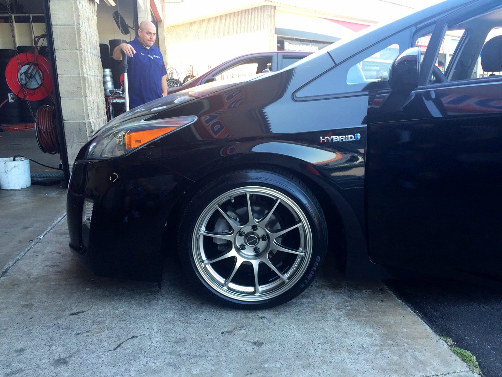 photo 3 Toyota Prius custom wheels WedsSport TC105N 17x9.0, ET +35, tire size 215/45 R17. x ET 