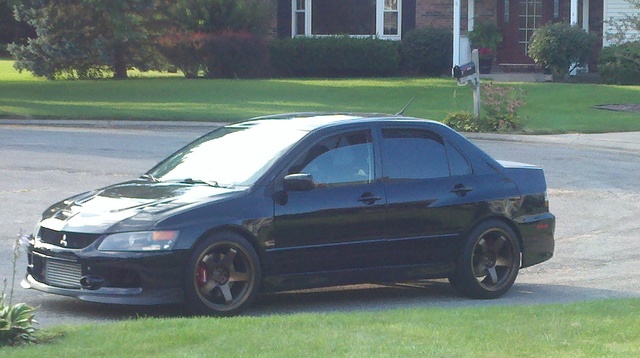 photo 2 Mitsubishi Lancer Evolution custom wheels Rota P-45R 18x9.5, ET +20, tire size 245/40 R18. x ET