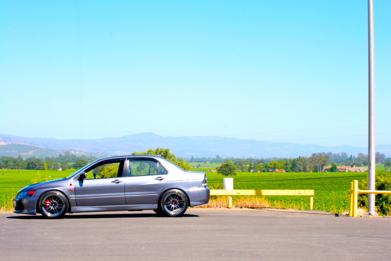 photo 4 Mitsubishi Lancer Evolution custom wheels Enkei RPF1 18x9.5, ET +15, tire size 235/40 R18. x ET 