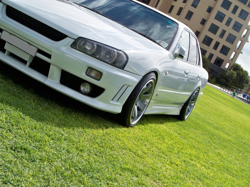 photo 1 Nissan R31-R34 Skyline 4dr custom wheels Origin DNA-01 17x9.0, ET +3, tire size 215/45 R17. 17x9.5 ET+15 235/45 R17