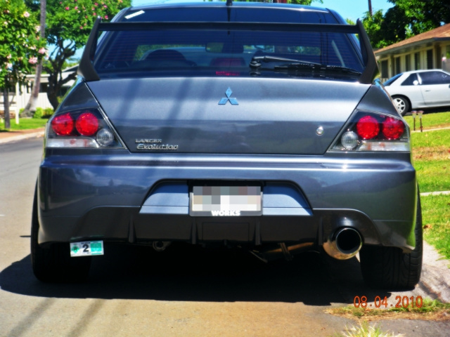 photo 1 Mitsubishi Lancer Evolution custom wheels Rays Engineering Gram Lights 57maximum 18x9.5, ET +7, tire size 245/40 R18. x ET