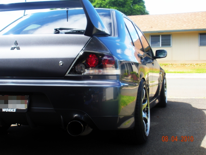 photo 2 Mitsubishi Lancer Evolution custom wheels Rays Engineering Gram Lights 57maximum 18x9.5, ET +7, tire size 245/40 R18. x ET