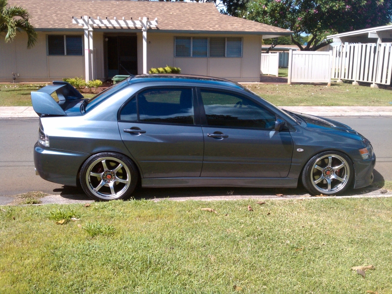 photo 3 Mitsubishi Lancer Evolution custom wheels Rays Engineering Gram Lights 57maximum 18x9.5, ET +7, tire size 245/40 R18. x ET