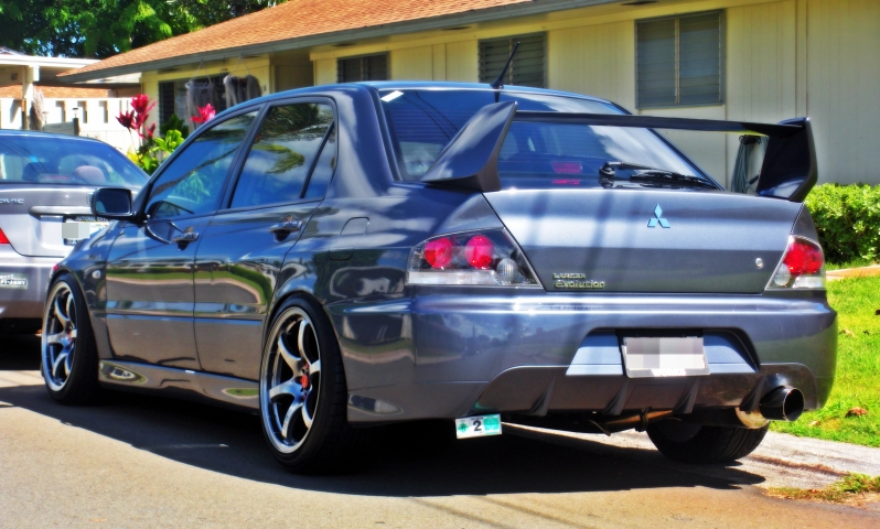 photo 5 Mitsubishi Lancer Evolution custom wheels Rays Engineering Gram Lights 57maximum 18x9.5, ET +7, tire size 245/40 R18. x ET