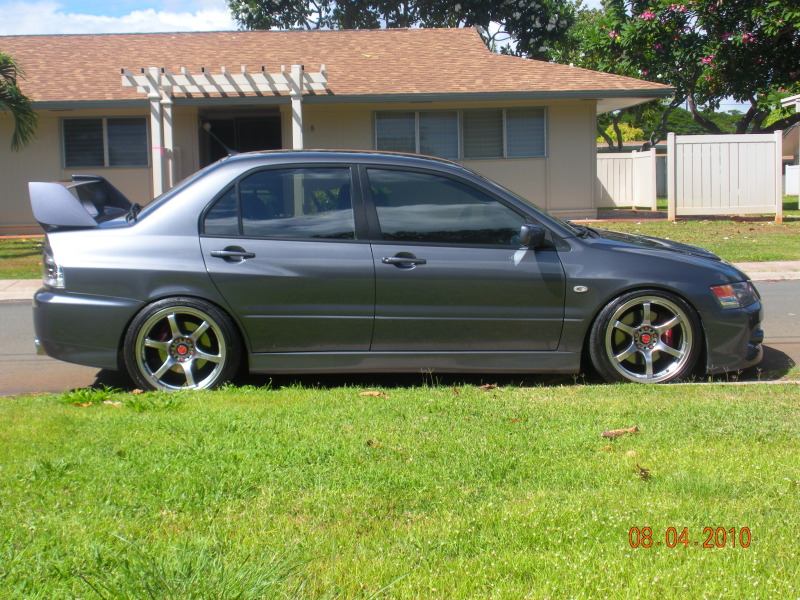 photo 6 Mitsubishi Lancer Evolution custom wheels Rays Engineering Gram Lights 57maximum 18x9.5, ET +7, tire size 245/40 R18. x ET