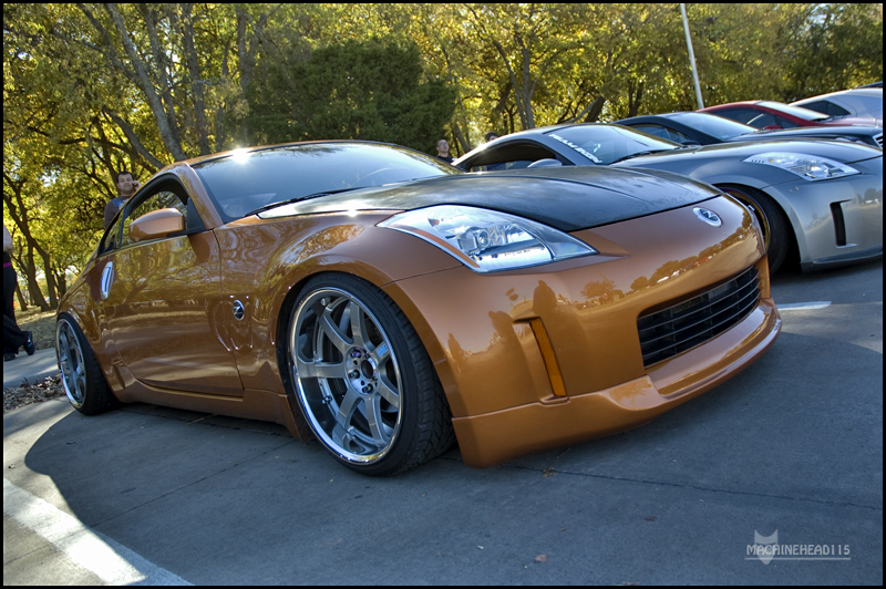 photo 6 Nissan 350Z custom wheels Rays Engineering Gram Lights 57S-Pro 19x9.5, ET 0, tire size 225/35 R19. 19x10.0 ET-25 235/35 R19