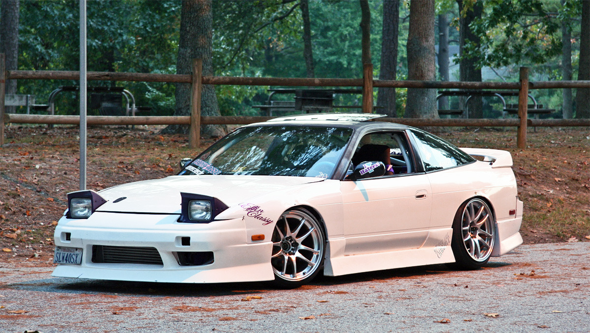 photo 10 Nissan S13 custom wheels Work Emotion CR-Kai 18x9.5, ET +12, tire size 215/35 R18. x ET 225/40 R