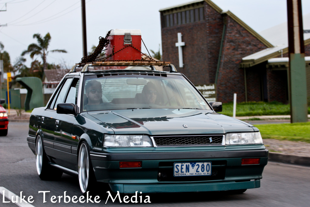 photo 4 Nissan R31-R34 Skyline 2dr custom wheels Work Euroline DH 18x9.0, ET +17, tire size 225/40 R18. 18x10.0 ET+23 235/40 R18