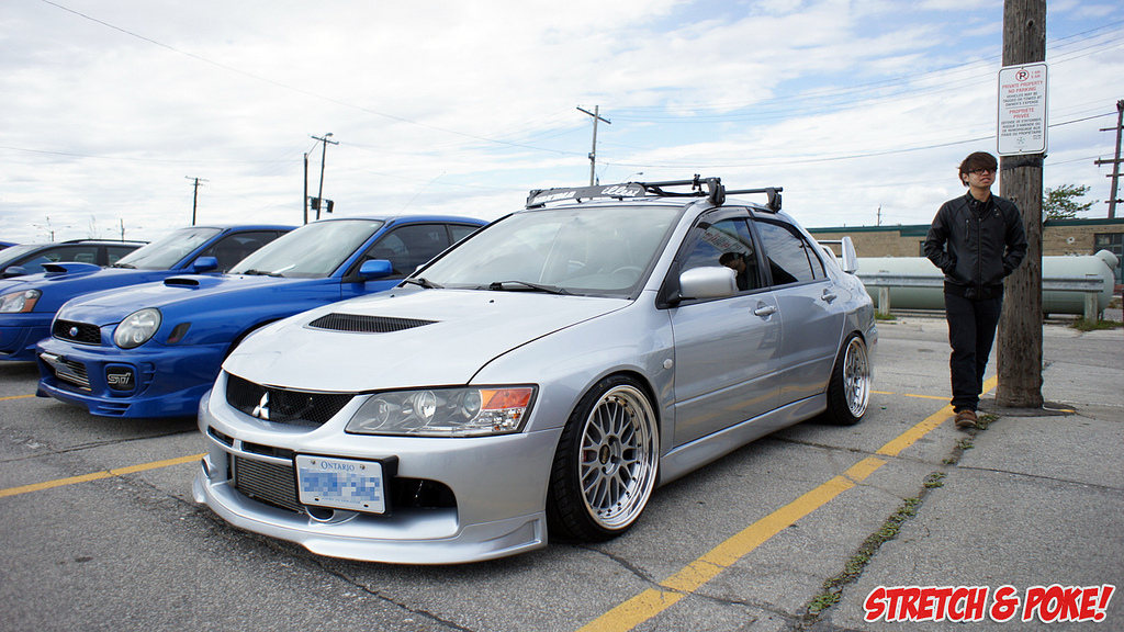 photo 1 Mitsubishi Lancer Evolution custom wheels BBS LM 18x9.0, ET +5, tire size 215/35 R18. x ET