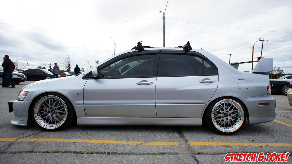 photo 3 Mitsubishi Lancer Evolution custom wheels BBS LM 18x9.0, ET +5, tire size 215/35 R18. x ET