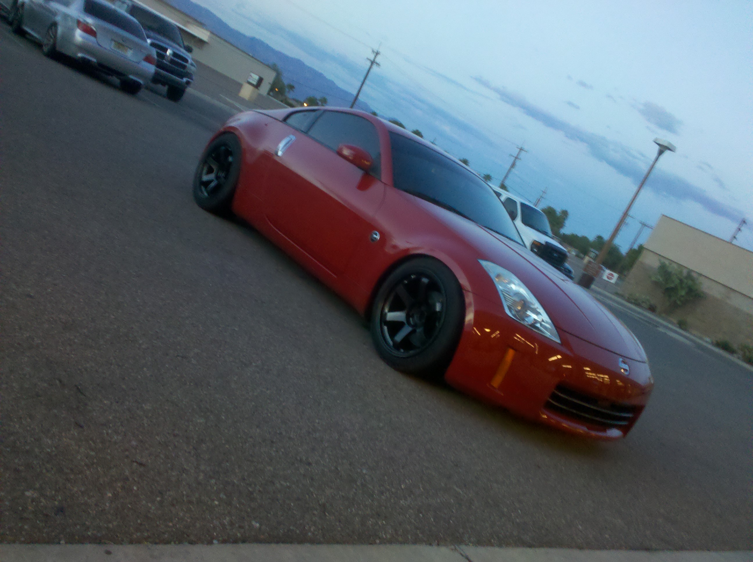 photo 2 Nissan 350Z custom wheels Rota Grid 18x9.5, ET +20, tire size 225/45 R18. x ET 245/45 R