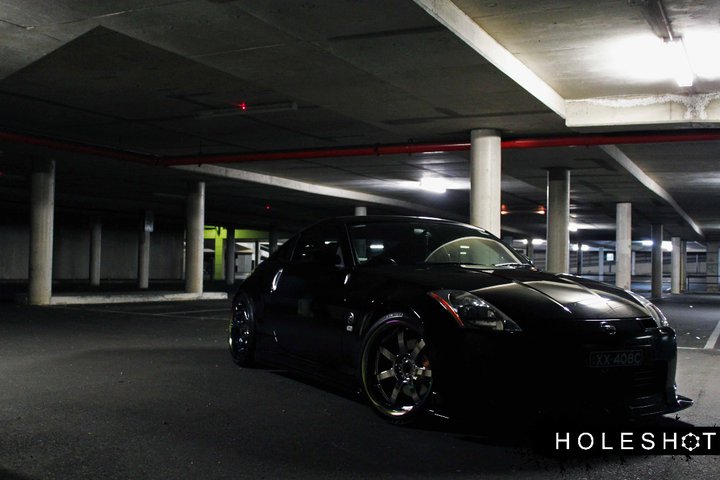 photo 1 Nissan 350Z custom wheels Rays Gram Light 57s Pro 19x9.0, ET -7, tire size 235/35 R19. 19x10.0 ET-5 245/35 R19