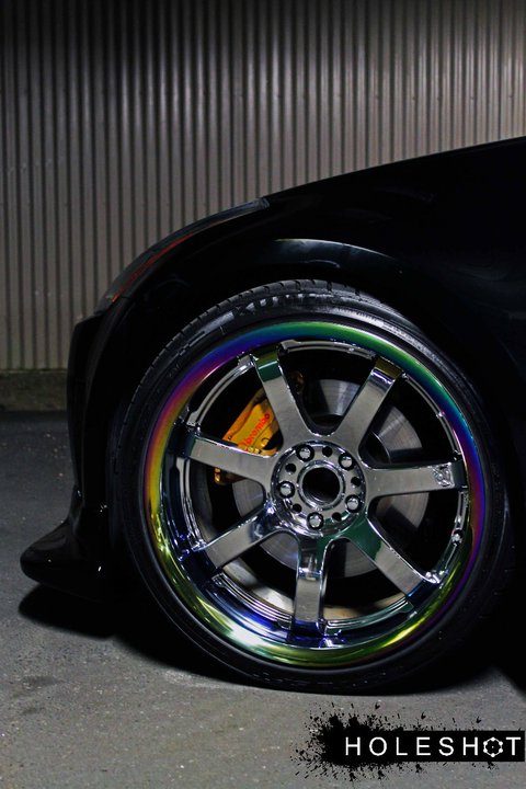 photo 2 Nissan 350Z custom wheels Rays Gram Light 57s Pro 19x9.0, ET -7, tire size 235/35 R19. 19x10.0 ET-5 245/35 R19