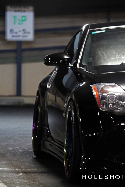 photo 4 Nissan 350Z custom wheels Rays Gram Light 57s Pro 19x9.0, ET -7, tire size 235/35 R19. 19x10.0 ET-5 245/35 R19