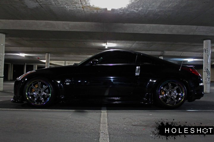 photo 9 Nissan 350Z custom wheels Rays Gram Light 57s Pro 19x9.0, ET -7, tire size 235/35 R19. 19x10.0 ET-5 245/35 R19