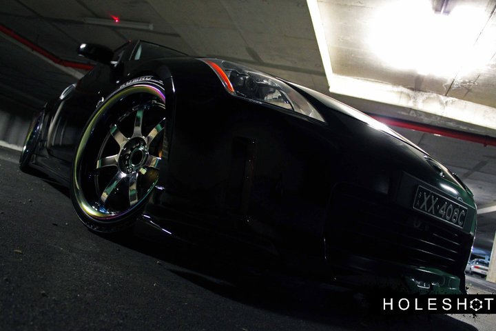 photo 13 Nissan 350Z custom wheels Rays Gram Light 57s Pro 19x9.0, ET -7, tire size 235/35 R19. 19x10.0 ET-5 245/35 R19