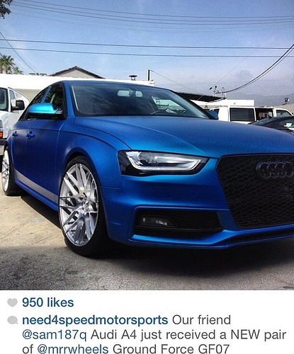 photo 4 Audi A4 custom wheels MRR GF07 19x9.5, ET +35, tire size 255/35 R19. x ET