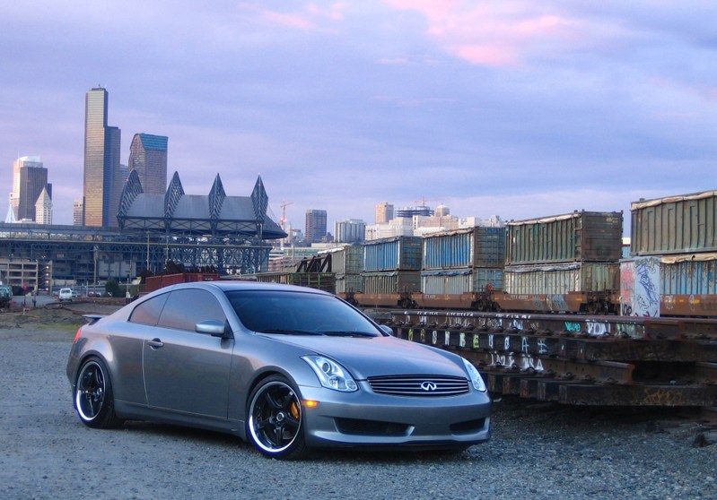 photo 3 Infiniti G35 custom wheels Rays Engineering Volk Racing GTS 19x9.5, ET +17, tire size 245/35 R19. 19x10.5 ET+18 275/35 R19