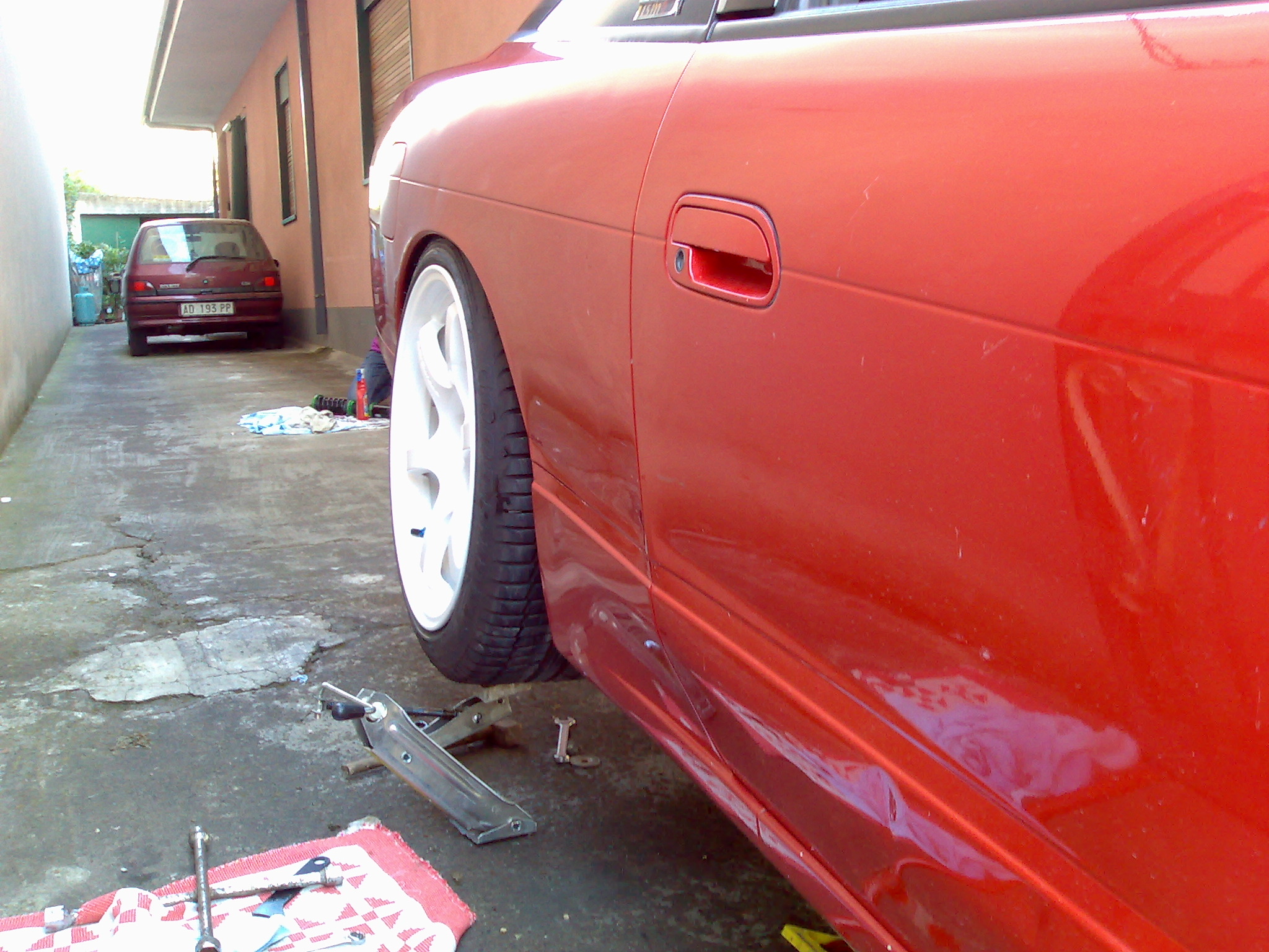 photo 6 Nissan S13 custom wheels Rays Gram ligths 57 D 17x9.0, ET +12, tire size 215/45 R17. x ET