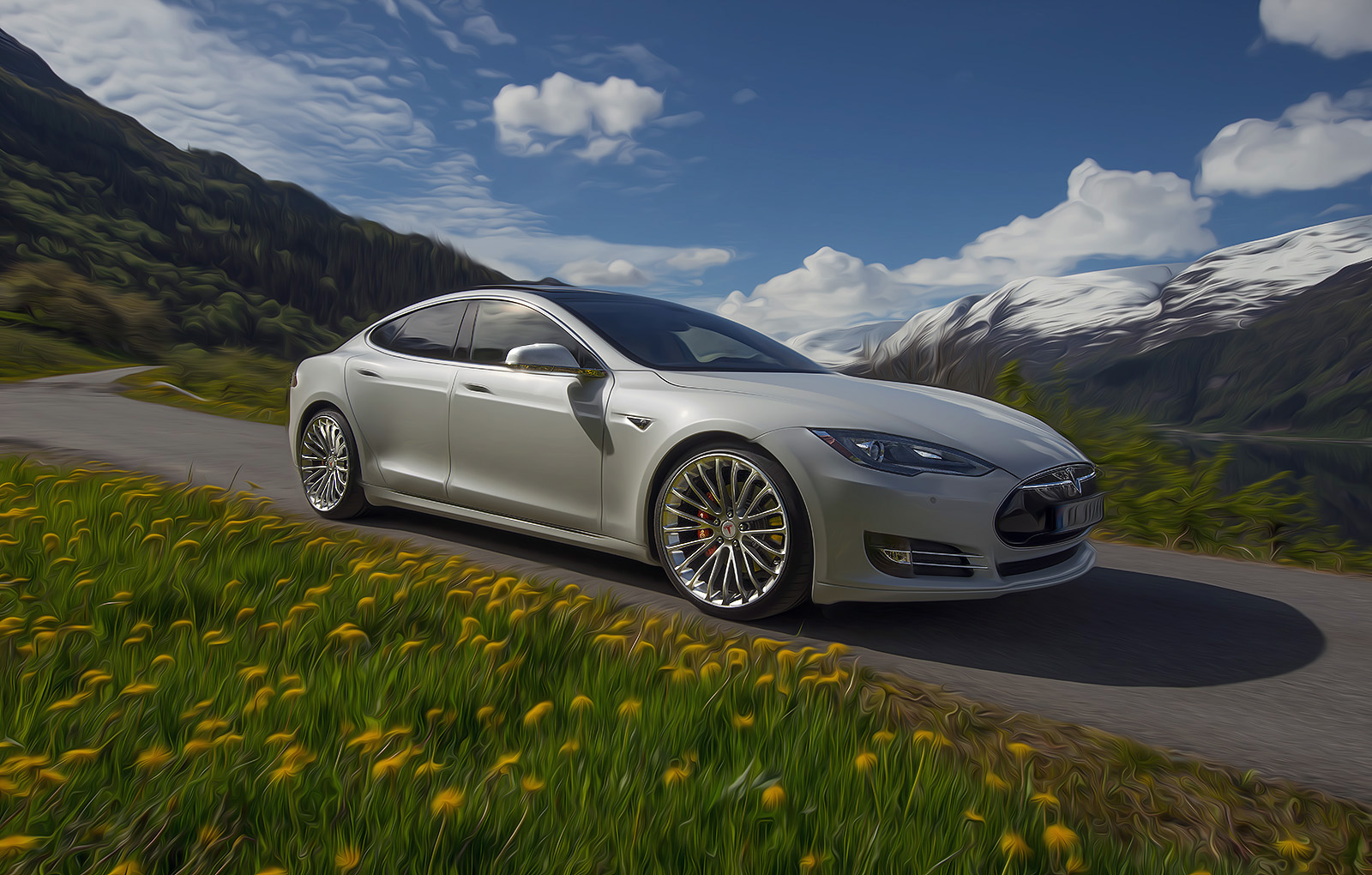photo 1 Tesla Model S custom wheels Breyton LS 21x9.0, ET +35, tire size 245/35 R21. x ET