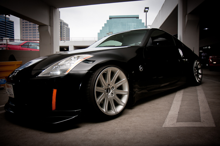 photo 2 Nissan 350Z custom wheels bmw 7-series 19x10.0, ET -4, tire size 235/35 R19. 19x10.0 ET-12 245/35 R19