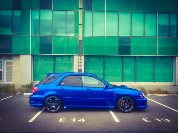 photo 2 Subaru Impreza WRX custom wheels Rota Grid 18x8.5, ET +44, tire size 225/35 R18. x ET
