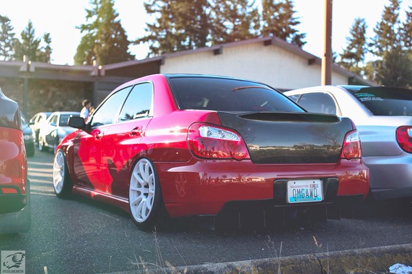 photo 1 Subaru Impreza WRX custom wheels Rota G-Force 18x9.0, ET +35, tire size 255/35 R18. x ET
