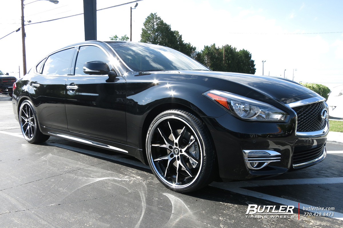 photo 1 Infiniti Q70 custom wheels Lexani R-twelve 22x, ET , tire size X R22. x ET
