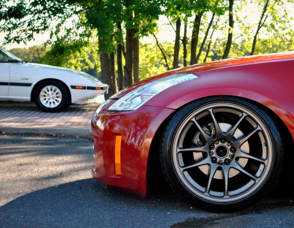 photo 6 Nissan 350Z custom wheels Work Emotion Cr-Kai 18x9.5, ET -13, tire size 225/40 R18. 18x9.5 ET-18 225/40 R18