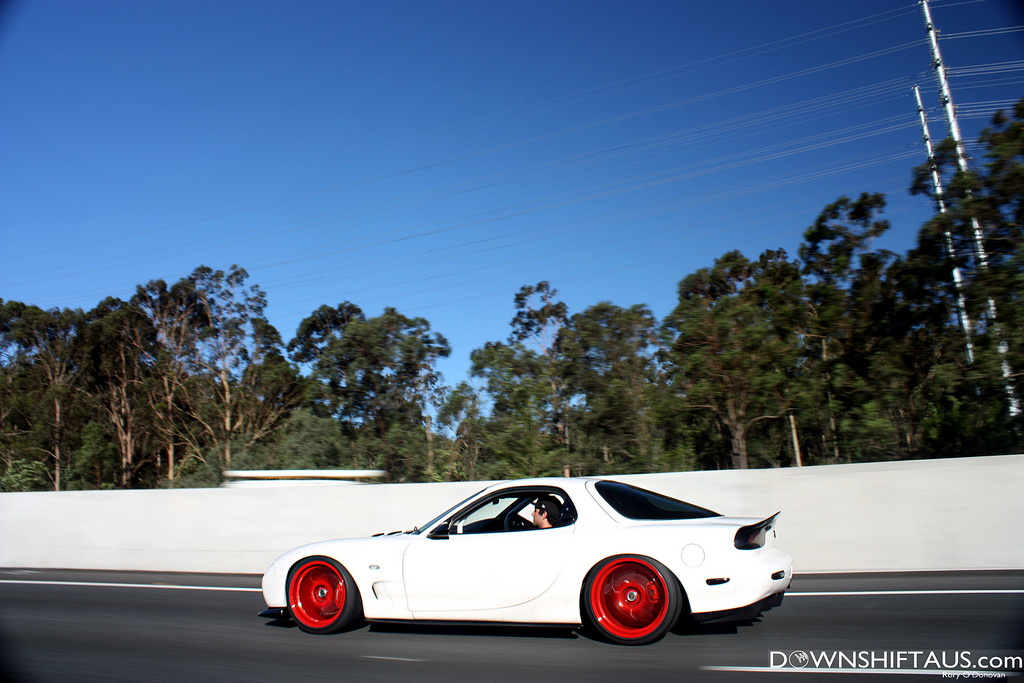 photo 1 Mazda RX-7 custom wheels VOLK RACING CE28N 18x9.5, ET +22, tire size 225/40 R18. 19x10.5 ET+12 245/35 R19